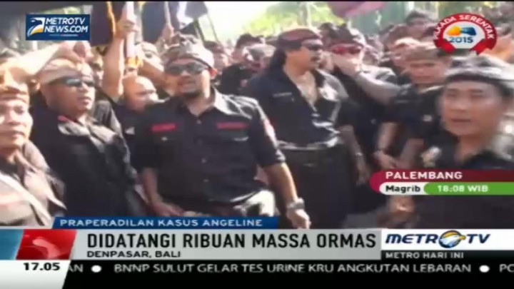 Ribuan Orang Berpakaian Hitam Datangi Sidang Praperadilan Angeline