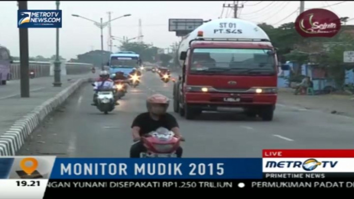 Arus Lalin di Simpang Tiga Pejagan Ramai Lancar