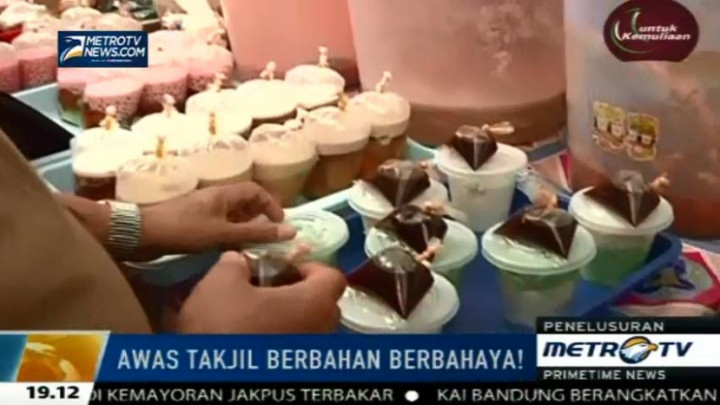 Penelusuran Takjil Berbahan Berbahaya