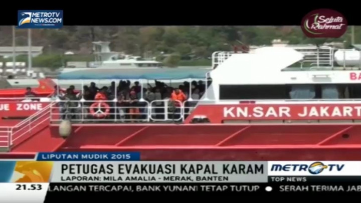 Mesin Rusak, Sebuah Kapal Roro Karam di Selat Sunda