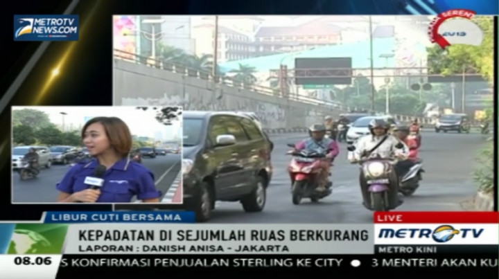 Lalin di Jalan S Parman dan Gatot Subroto Mulai Lengang 