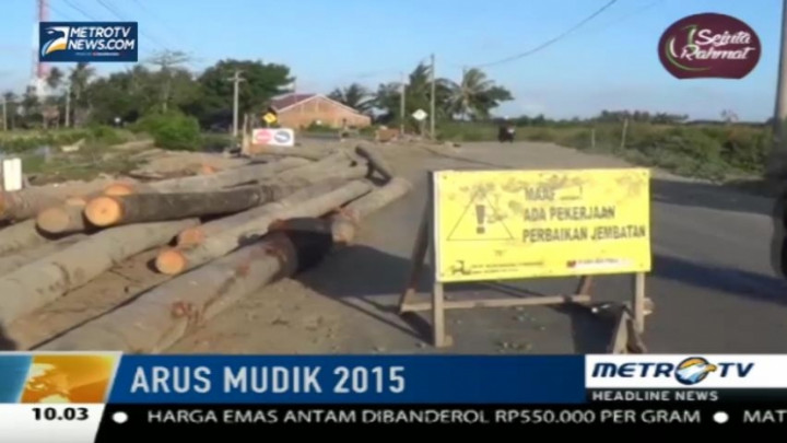 Jembatan Pelabuhan Bira Belum Rampung, Pemudik Diimbau Hati-hati