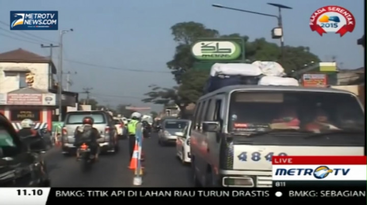   Arus Mudik Tersendat di Limbangan 