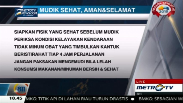 Mudik Aman, Pengendara Istirahat Setiap Empat Jam Perjalanan