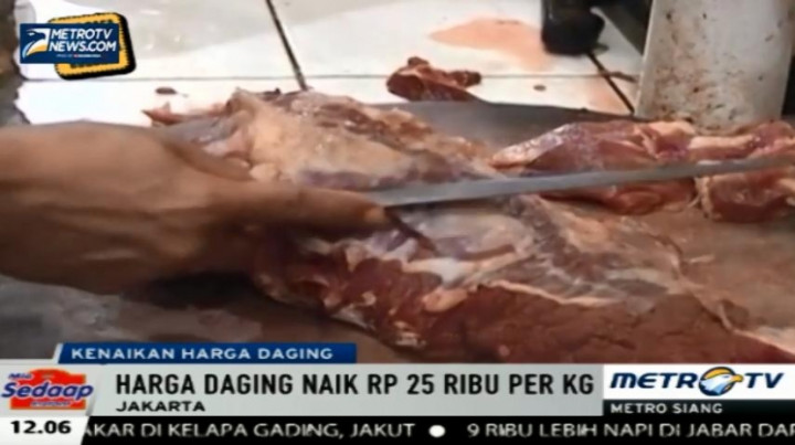 Tiga hari Jelang Lebaran, Harga Daging di DKI Naik