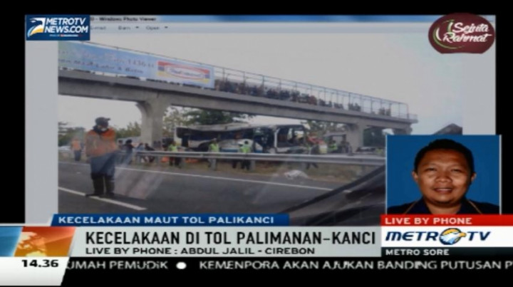 Kecelakaan Bus di Tol Palikanci Menewaskan 15 Orang