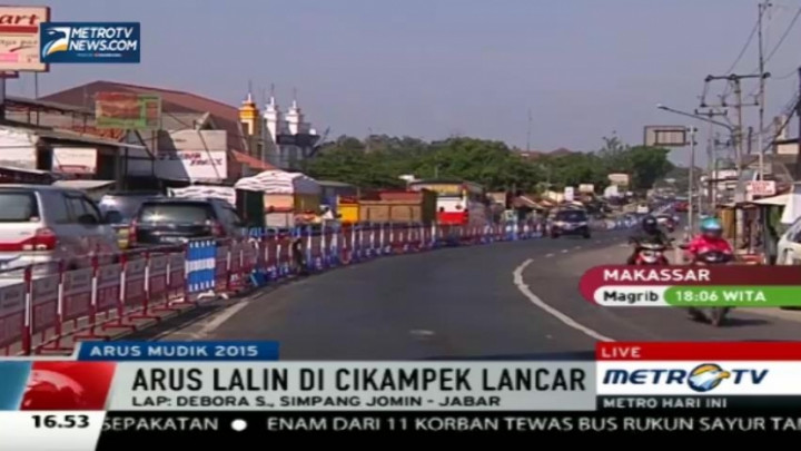 H-3 Lebaran, Arus Lalin di Cikampek Terpantau Lancar