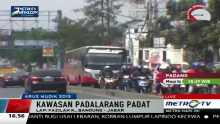 Sepeda Motor Dominasi Jalur Mudik di Padalarang