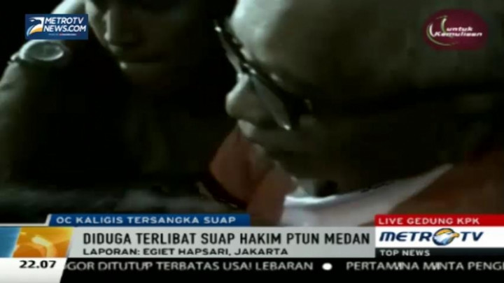 KPK Tahan OC Kaligis di Rutan Guntur