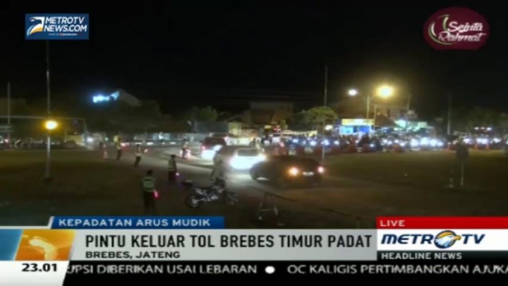 Exit Tol Brebes Timur Padat, Polisi Berlakukan Rekayasa Lalin
