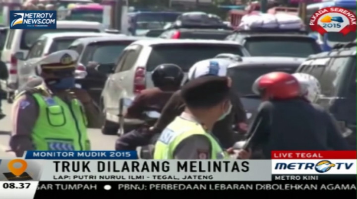Jalur Pantura Didominasi Kendaraan Asal Jakarta