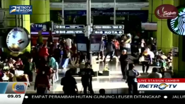 H-2 Lebaran, Stasiun Gambir Berangkatkan 3.000 Penumpang