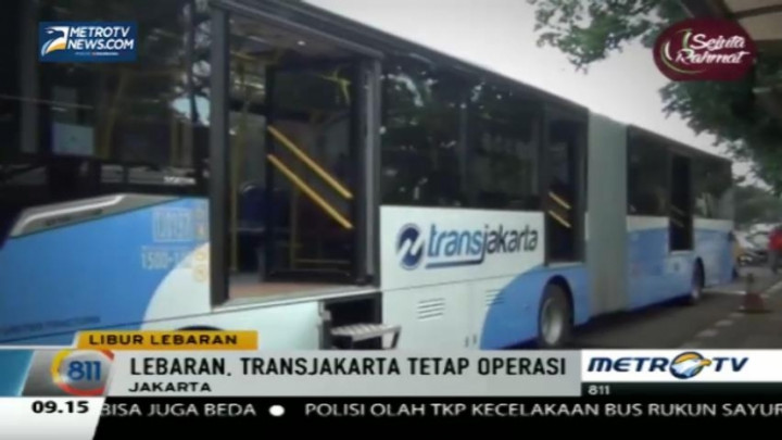 Bus TransJakarta Tetap Beroperasi di Hari Lebaran
