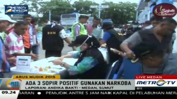 Kurangi Angka Kecelakaan, BNN Lakukan Tes Urine Sopir Bus Angkutan 