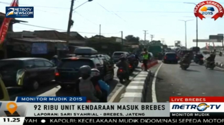 Kepadatan di Jalur Pantura Sudah Mulai Terjadi