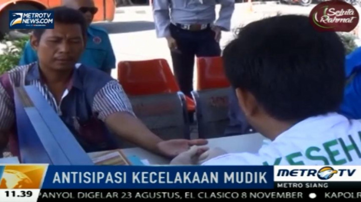 Petugas Gabungan Gelar Tes Kesehatan dan Urine di Sejumlah Terminal