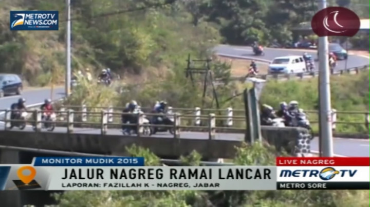 Pemudik Sepeda Motor di Tanjakan Gentong Meningkat 100 Persen 