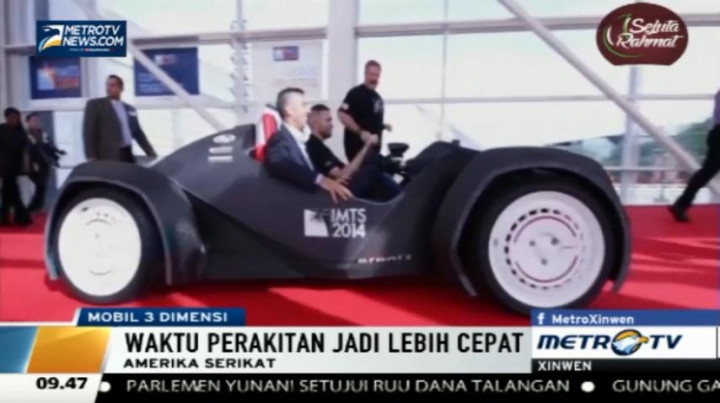 Penampakan Mobil Tiga Dimensi asal Amerika