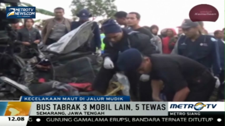 Tabrakan Beruntun di Semarang, 5 Tewas