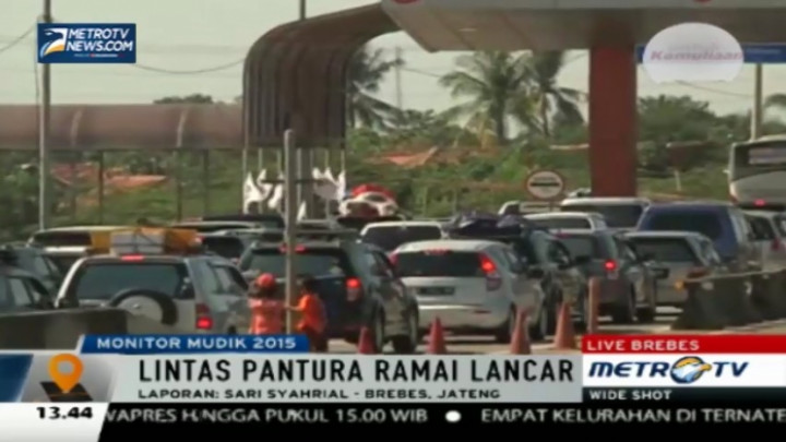 Lebaran, Exit Tol Pejagan Ramai Lancar