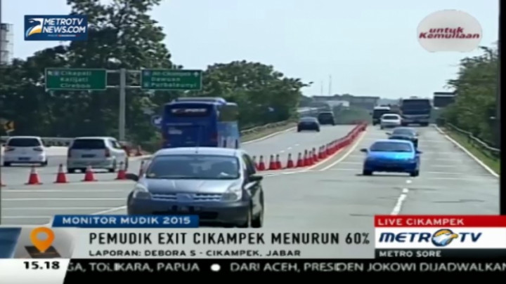 Lebaran Tahun Ini, Arus Mudik di Tol Cikampek Turun 60 Persen