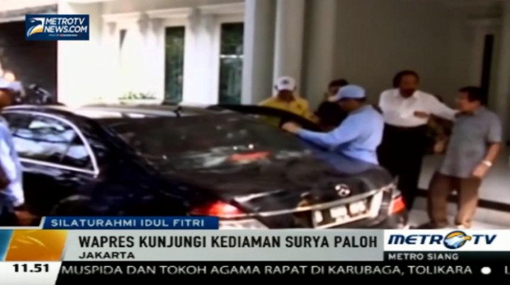 Hari Kedua Lebaran, JK Silaturahmi ke Rumah Surya Paloh