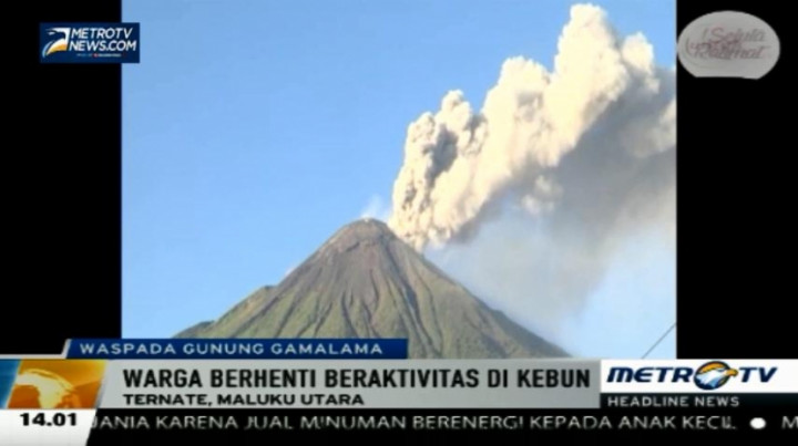 Kekurangan Masker, Warga Kaki Gunung Gamalama Terserang Flu