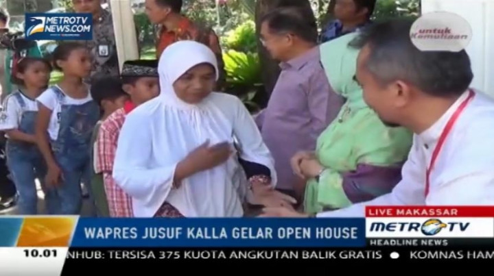 Jusuf Kalla Gelar Open House di Makassar  