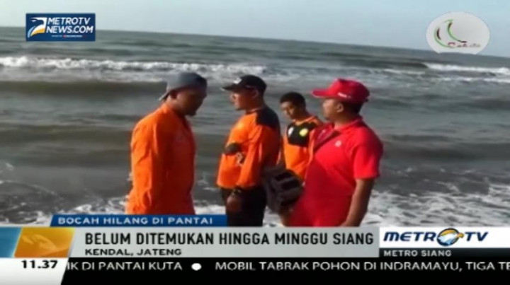 Bocah SD Hilang Terseret Ombak Pantai Sekucing