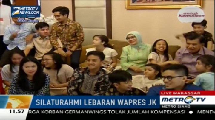 Begini Kemeriahan Lebaran di Rumah JK