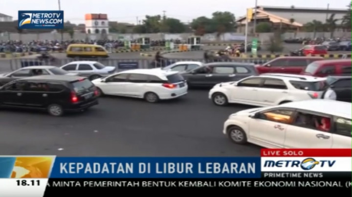 Kepadatan Arus Balik Mulai Terlihat di Stasiun Purwosari