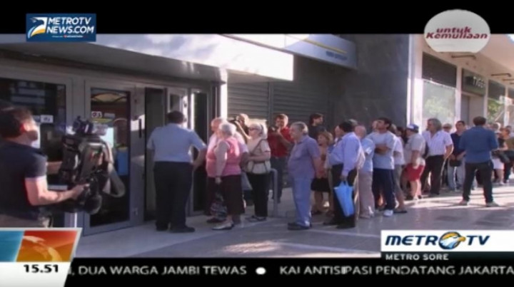 Tiga Minggu Tutup, Bank Yunani Buka Kembali Hari Ini