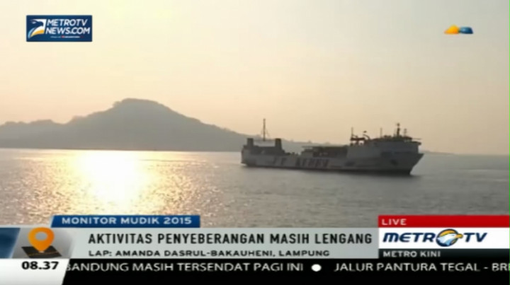 Aktivitas Penyebrangan Arus Balik di Bakauheni Masih Lengang