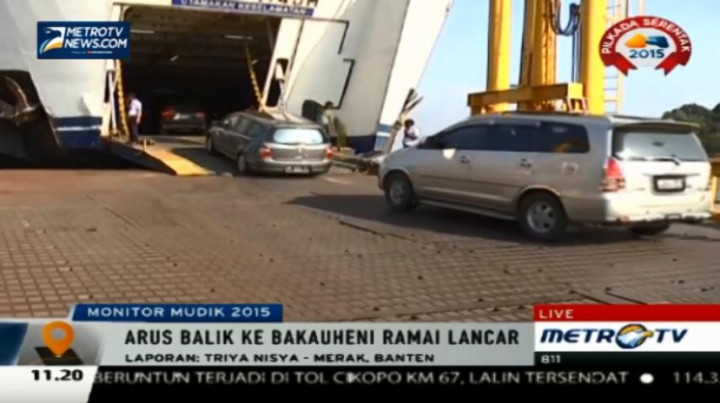 Arus Balik ke Bakauheni Ramai Lancar