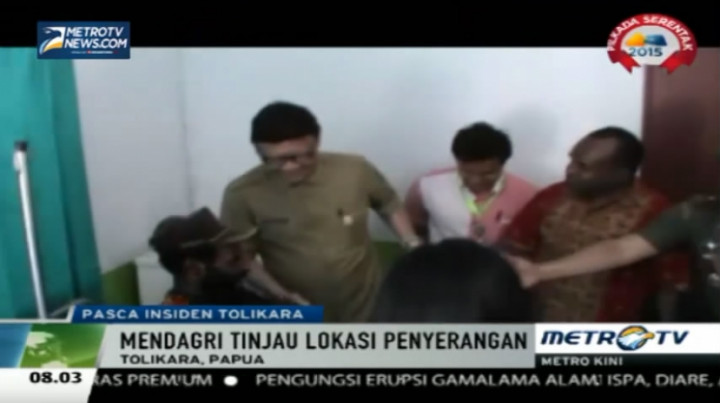 Kunjungi Tolikara, Mendagri Beri Dana Pembangunan Musala