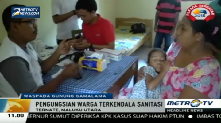 Pengungsi Gamalama Mulai Terserang Berbagai Penyakit