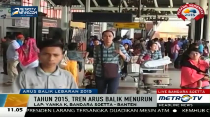 Arus Balik di Bandara Soetta Menurun
