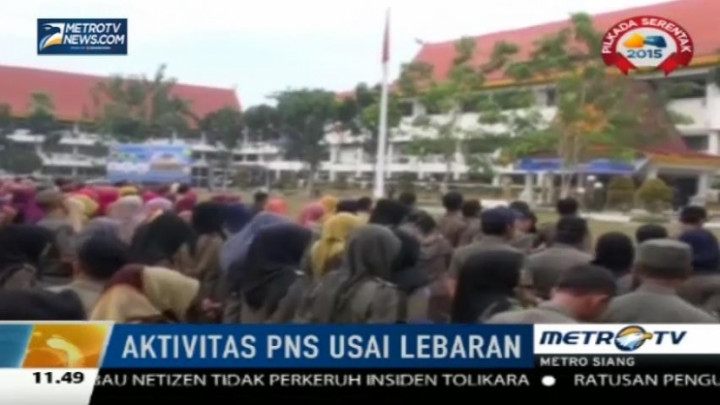 Wali Kota Pekanbaru Absen di Upacara Hari Pertama Kerja