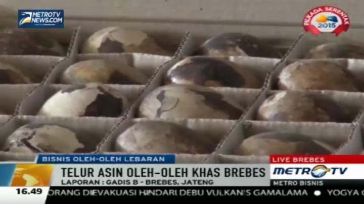 Lebaran, Telur Asin Khas Brebes Banyak Diburu Pemudik 