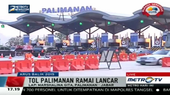 Arus Balik di Gerbang Tol Palimanan Meningkat 55 Persen 