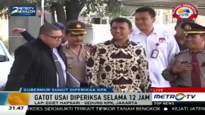 12 Jam Diperiksa, Gatot Belum Ditetapkan sebagai Tersangka