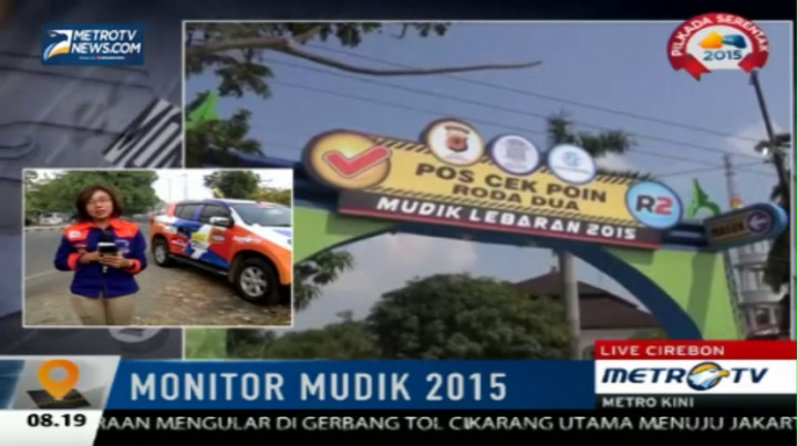 Polisi Cirebon Wajibkan Pemudik Sepeda Motor Istirahat di Cek Poin 