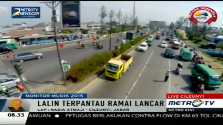 H+6 Lebaran, Lalin Cileunyi dan Pantura Tegal Ramai Lancar