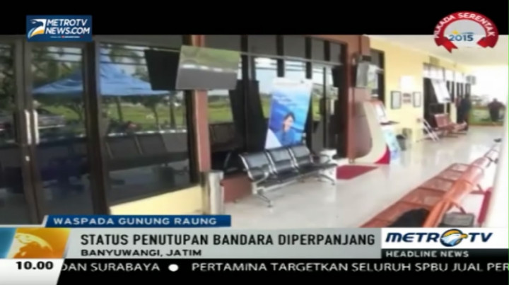 Penutupan Bandara Blimbingsari Diperpanjang