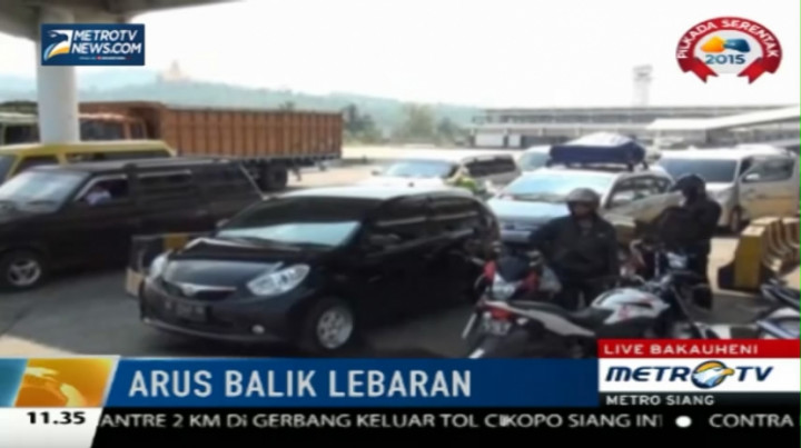 H+6 Lebaran, Pelabuhan Bakauheni Lengang