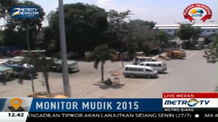 H+6 Lebaran, Terminal Amplas Medan Sepi