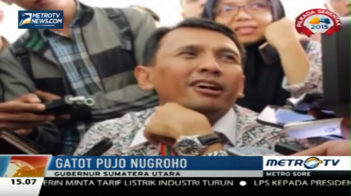 Hadiri Halal Bihalal di Medan, Gubernur Sumut Enggan Bicarakan Kasusnya