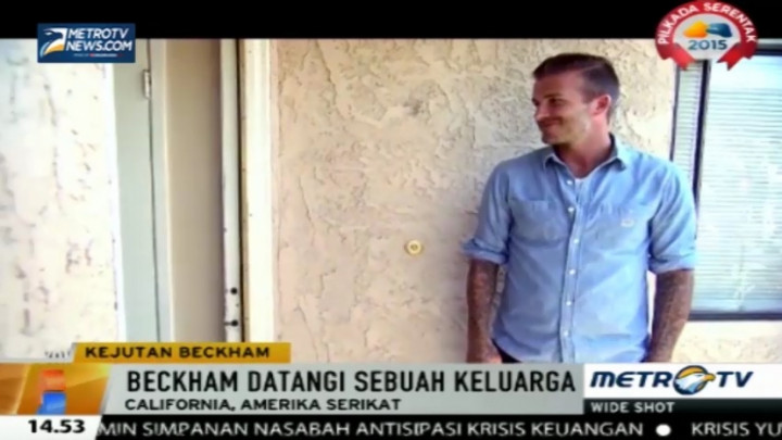 Terkejut, Rumah Keluarga Ini Didatangi David Beckham!  
