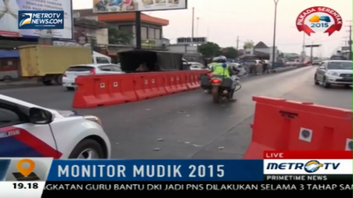 Urai Kepadatan Arus Lalin di Brebes, Polisi Berlakukan Contra Flow