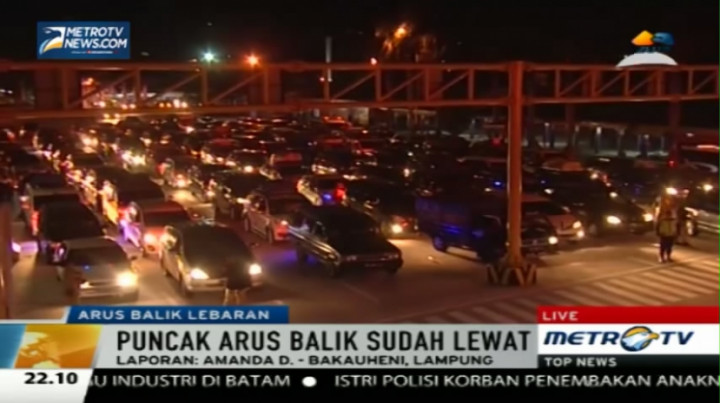 Arus Balik di Pelabuhan Bakauheni Mengalami Penurunan 10%